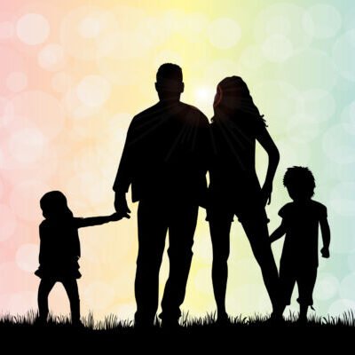 Family silhouettes Family silhouettes